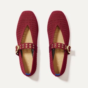 The Max Buckle Mary Jane - Ruby Mesh