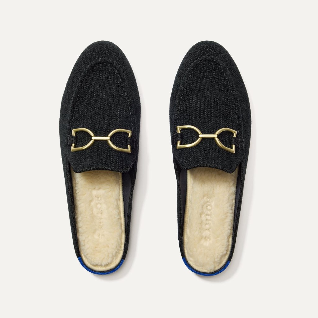 The ReVelvet? Cozy Bit Loafer Mule - ReVelvet? Black