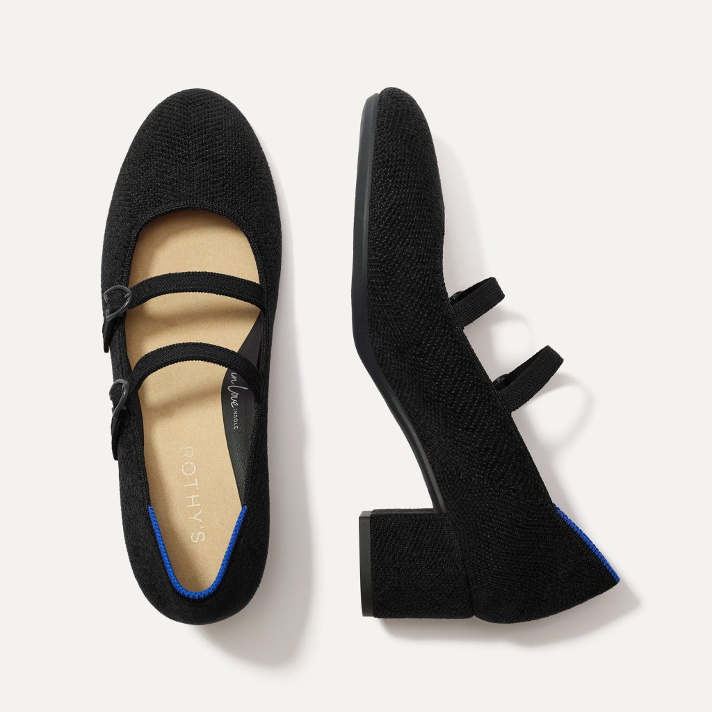 The ReVelvet? Double Buckle Mary Jane Heel - ReVelvet? Black